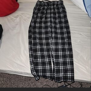 Nautica Black and White Striped Pajama Pants